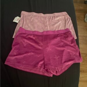 Juicy couture Pink and Magenta Lounge Shorts Set